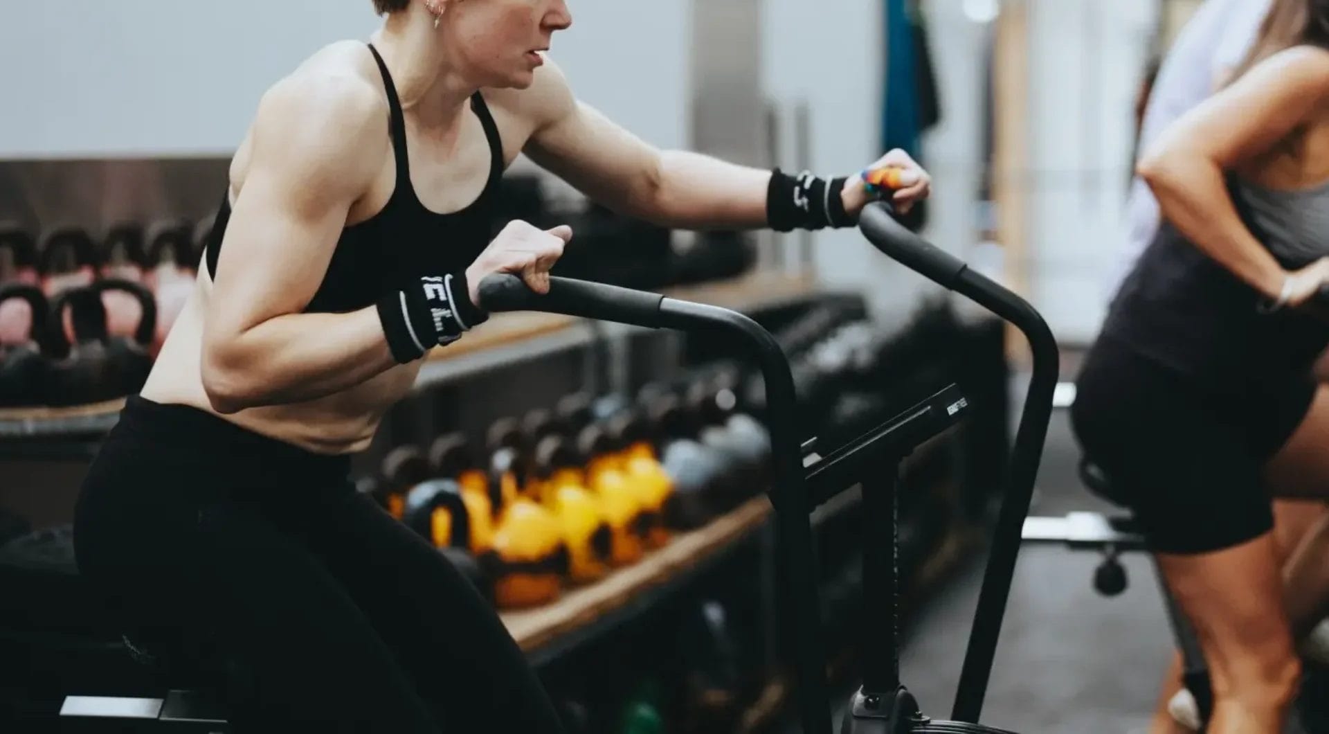 teen doing cardio and training