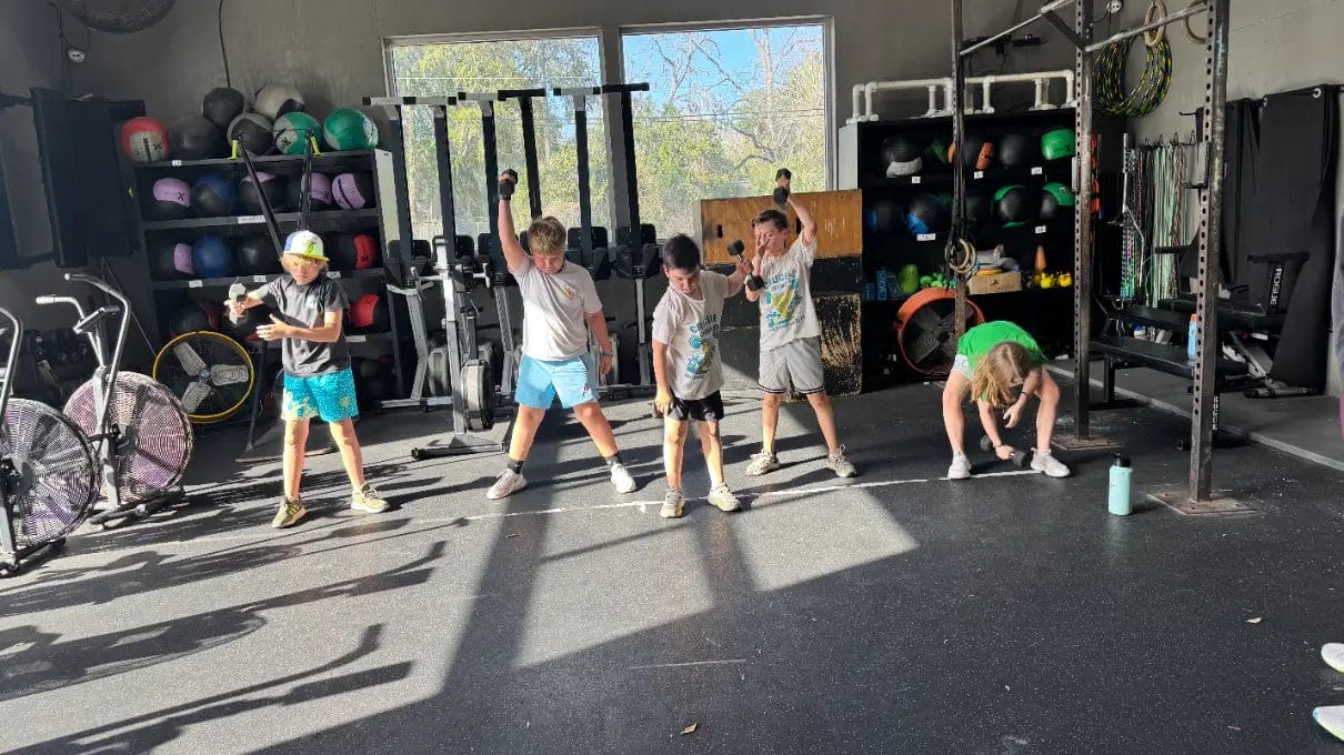 Kids training at Crucible CrossFit