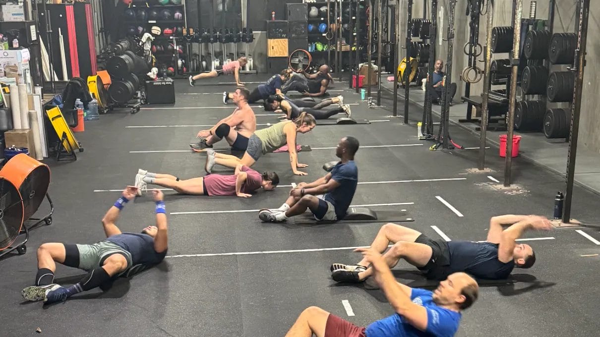 Our members training at Crucible CrossFit