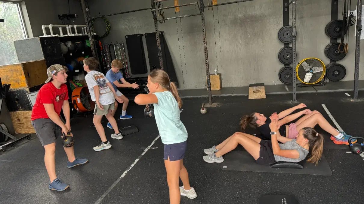 Our teens training at Crucible CrossFit